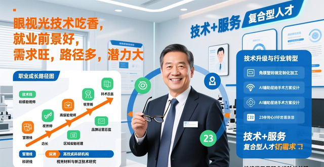 眼视光技术吃香，就业前景好，需求旺路径多潜力大