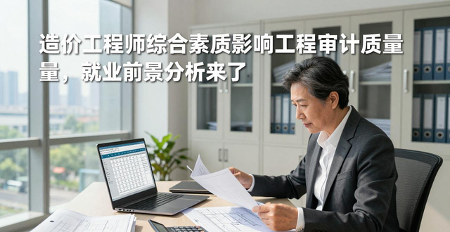 造价工程师综合素质影响工程审计质量，就业前景分析来了