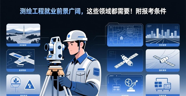 测绘工程就业前景广阔，这些领域都需要！附报考条件