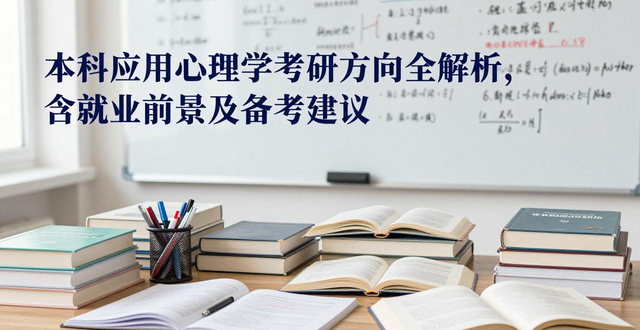 本科应用心理学考研方向全解析，含就业前景及备考建议