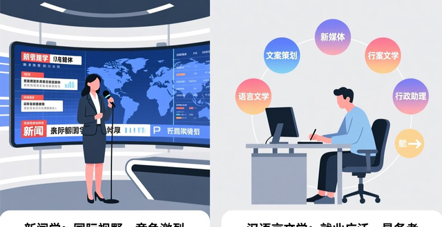 自考新闻学与汉语言文学对比：专业难度、就业前景等方面分析