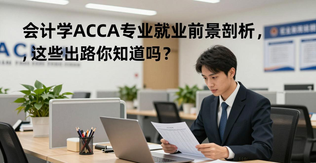 会计学ACCA专业就业前景剖析，这些出路你知道吗？
