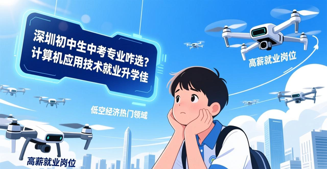 深圳初中生中考专业咋选？计算机应用技术就业升学佳