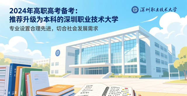 2024年高职高考备考：推荐升级为本科的深圳职业技术大学
