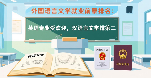 外国语言文学就业前景排名：英语专业受欢迎，汉语言文学排第二