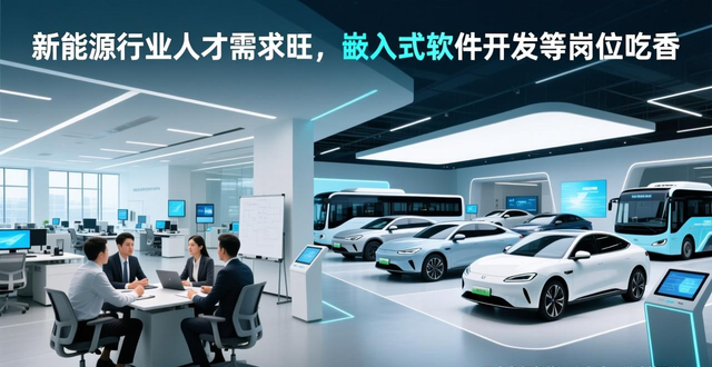 新能源行业人才需求旺，嵌入式软件开发等岗位吃香