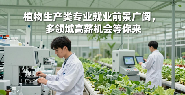 植物生产类专业就业前景广阔，多领域高薪机会等你来