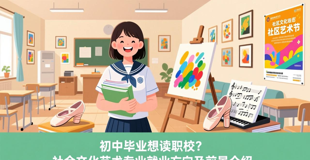 初中毕业想读职校？社会文化艺术专业就业方向及前景介绍