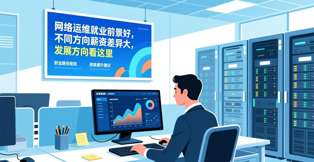 网络运维就业前景好，不同方向薪资差异大，发展方向看这里