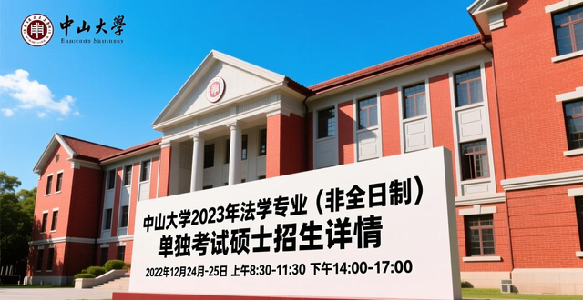 中山大学2023年法学专业（非全日制）单独考试硕士招生详情