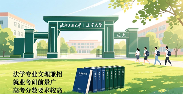 法学专业文理兼招，就业考研前景广，高考分数要求较高