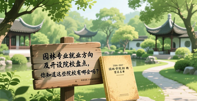 园林专业就业方向及开设院校盘点，你知道这些院校有哪些吗？