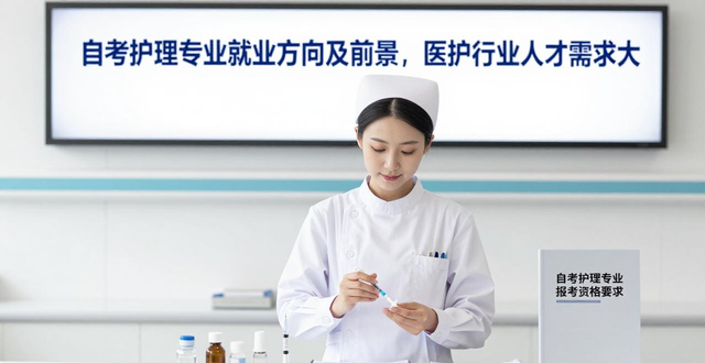自考护理专业就业方向及前景，医护行业人才需求大