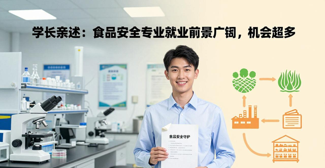 学长亲述：食品安全专业就业前景广阔，机会超多