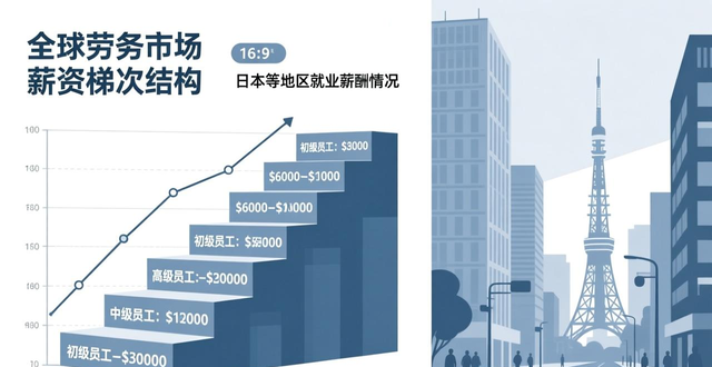 全球劳务市场薪资梯次结构，看看日本等地区的就业薪酬情况