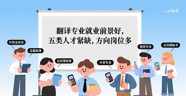 翻译专业就业前景好，五类人才紧缺，方向岗位多