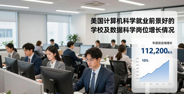 美国计算机科学就业前景好的学校及数据科学岗位增长情况