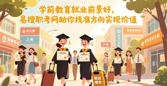 学前教育就业前景好，易搜职考网助你找准方向实现价值