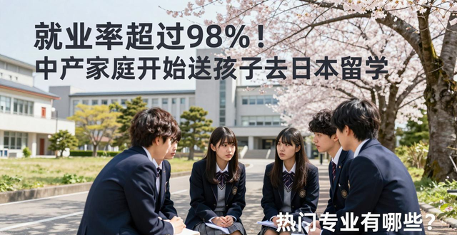 就业率超过98%！中产家庭开始送孩子去日本留学