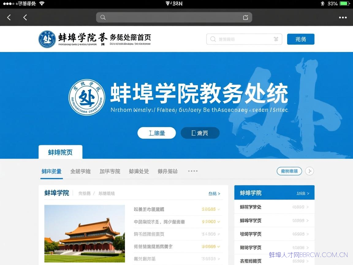 蚌埠学院教务处首页,蚌埠学院教务处系统