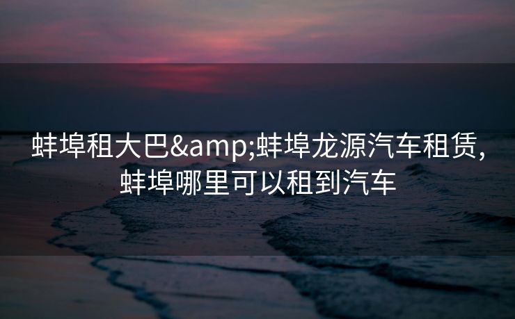 蚌埠租大巴&蚌埠龙源汽车租赁,蚌埠哪里可以租到汽车