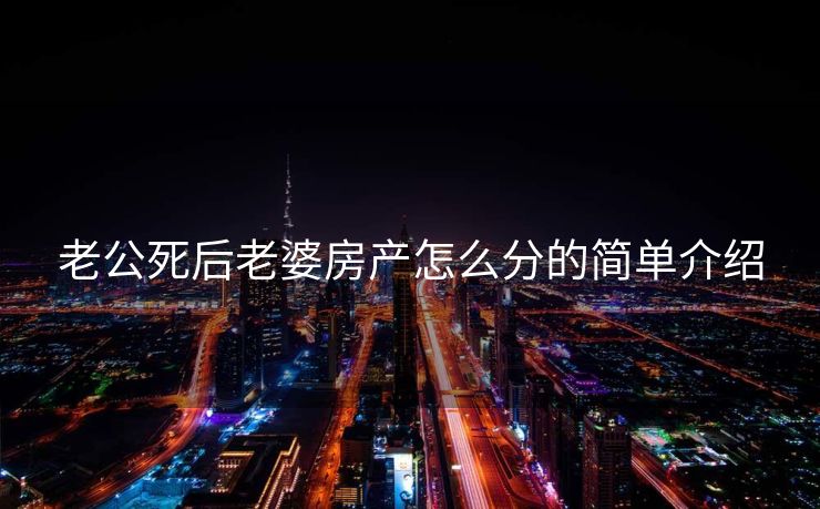 老公死后老婆房产怎么分的简单介绍