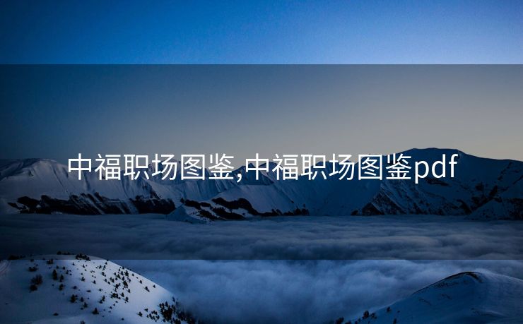 中福职场图鉴,中福职场图鉴pdf