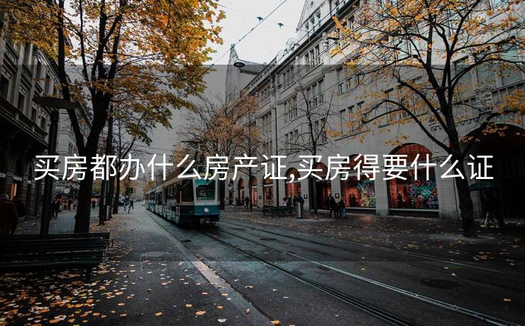 买房都办什么房产证,买房得要什么证