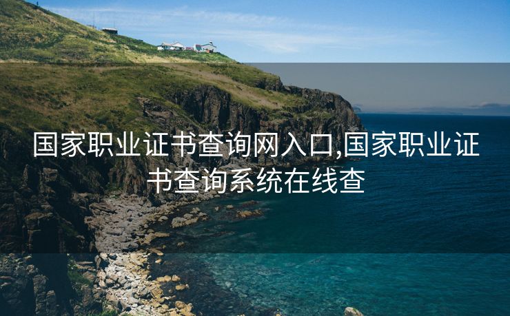 国家职业证书查询网入口,国家职业证书查询系统在线查