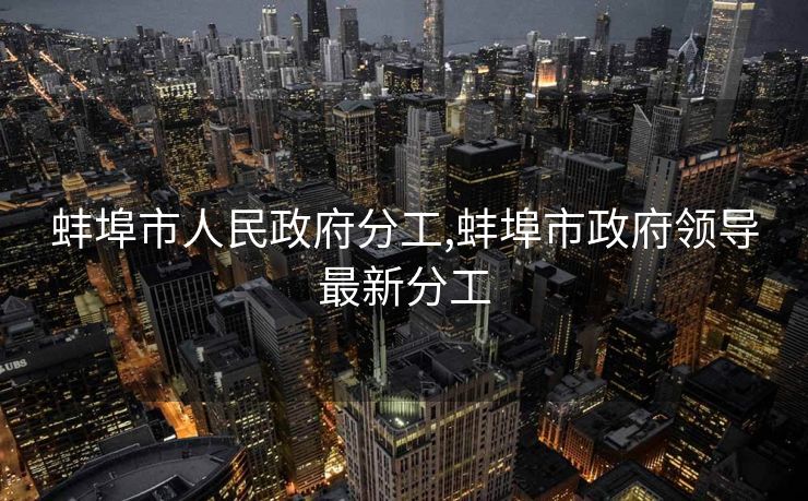 蚌埠市人民政府分工,蚌埠市政府领导最新分工