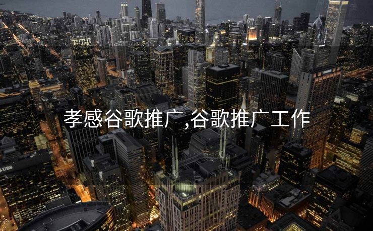 孝感谷歌推广,谷歌推广工作