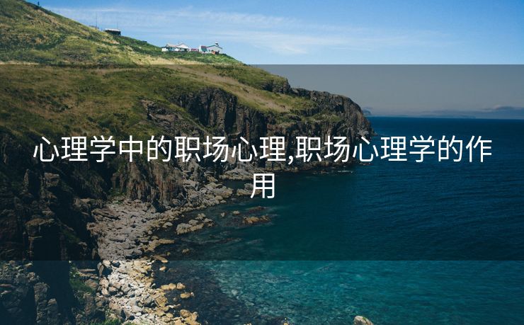 心理学中的职场心理,职场心理学的作用