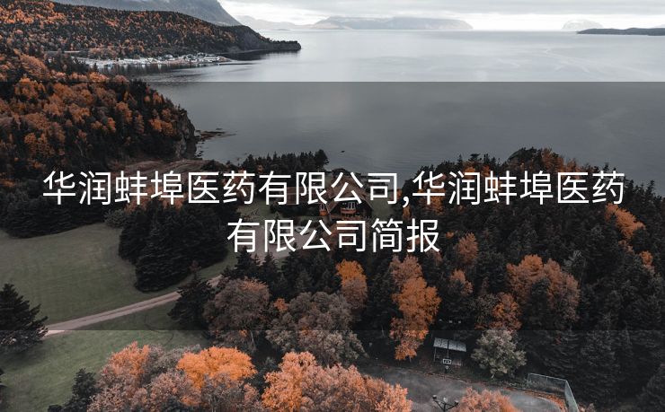 华润蚌埠医药有限公司,华润蚌埠医药有限公司简报