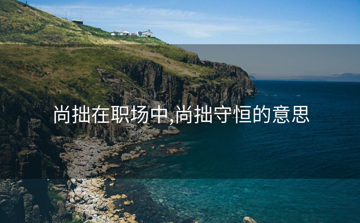 尚拙在职场中,尚拙守恒的意思 尚拙在职场中,尚拙守恒的意思