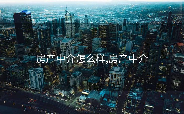房产中介怎么样,房产中介