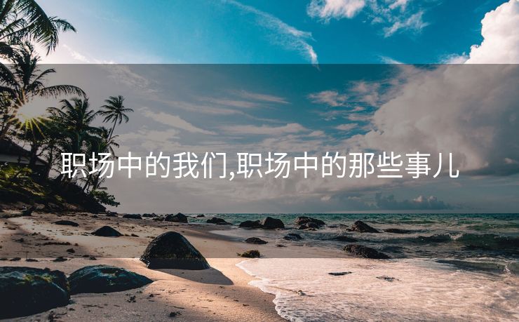 职场中的我们,职场中的那些事儿