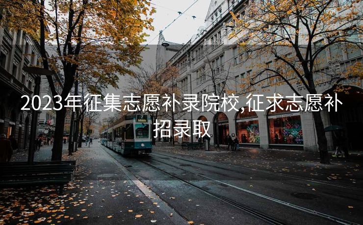 2023年征集志愿补录院校,征求志愿补招录取