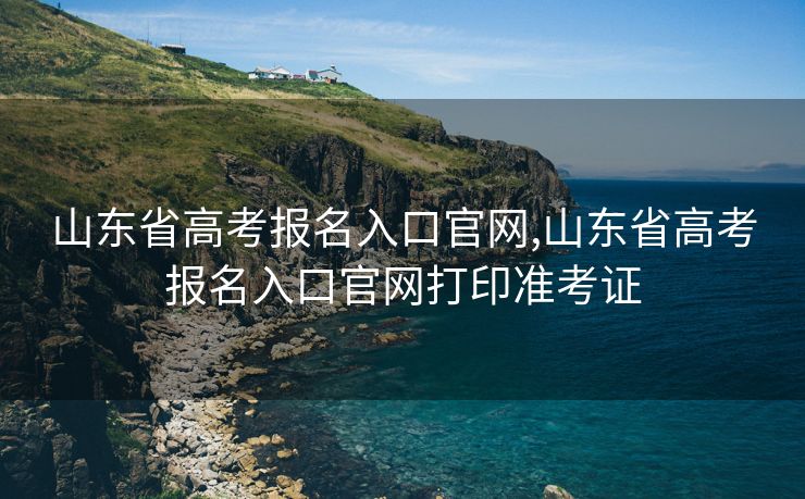 山东省高考报名入口官网,山东省高考报名入口官网打印准考证