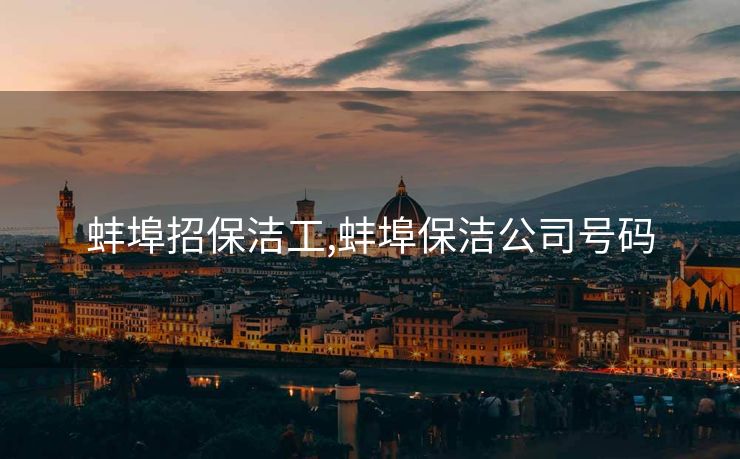 蚌埠招保洁工,蚌埠保洁公司号码