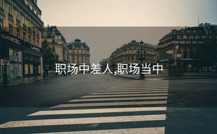 职场中差人,职场当中