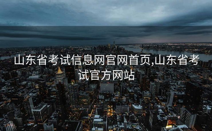 山东省考试信息网官网首页,山东省考试官方网站 山东省考试信息网官网首页,山东省考试官方网站