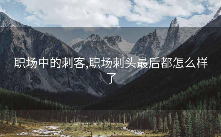 职场中的刺客,职场刺头最后都怎么样了