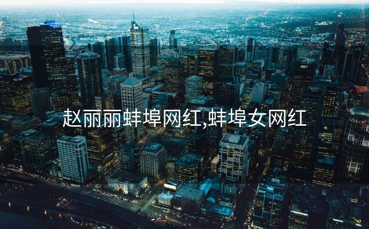 赵丽丽蚌埠网红,蚌埠女网红