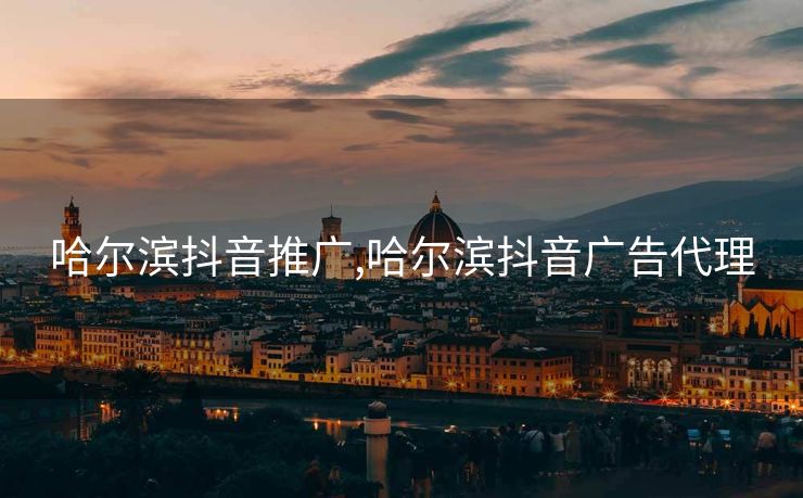 哈尔滨抖音推广,哈尔滨抖音广告代理