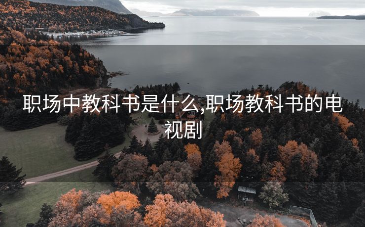 职场中教科书是什么,职场教科书的电视剧