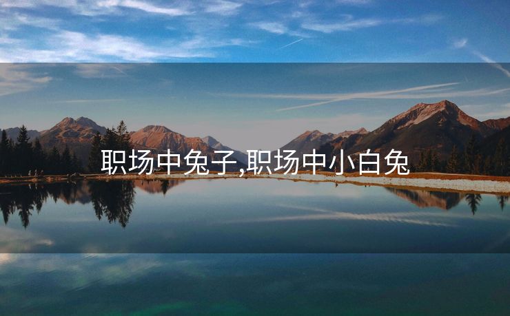 职场中兔子,职场中小白兔 职场中兔子,职场中小白兔