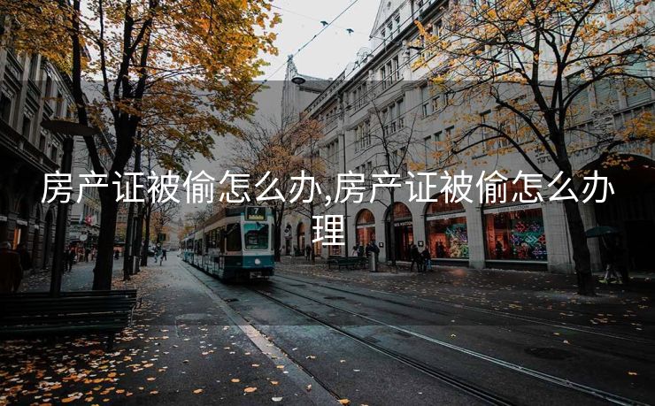 房产证被偷怎么办,房产证被偷怎么办理