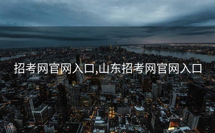 招考网官网入口,山东招考网官网入口