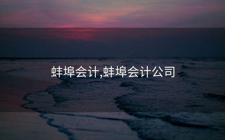 蚌埠会计,蚌埠会计公司