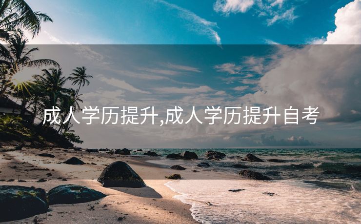 成人学历提升,成人学历提升自考